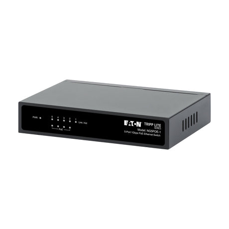 Tripp Lite series 5-Port 10/100/1000 Mbps PoE-Powered Desktop Gigabit Ethernet Unmanaged Switch