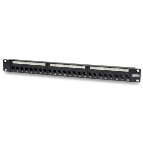 Tripp Lite series 24-Port 1U Rack-Mount Cat6 Feedthrough Patch Panel,