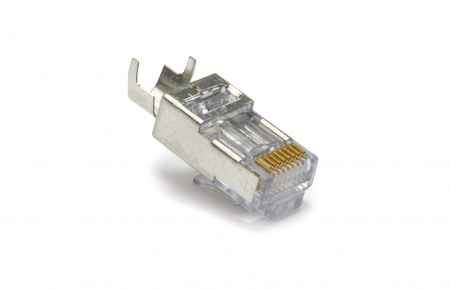 Platinum Tools EZ-RJ45 Shielded Cat5e/6 Connector, External Ground, 50/Jar