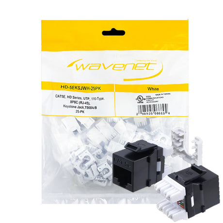 Wavenet’s Category 5e HDJ SERIES UTP Keystone Jack