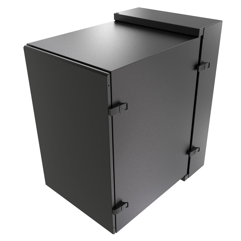 Hammond NWC Series Swing-Out W/Mount Cabinet Solid Door  Black 18U