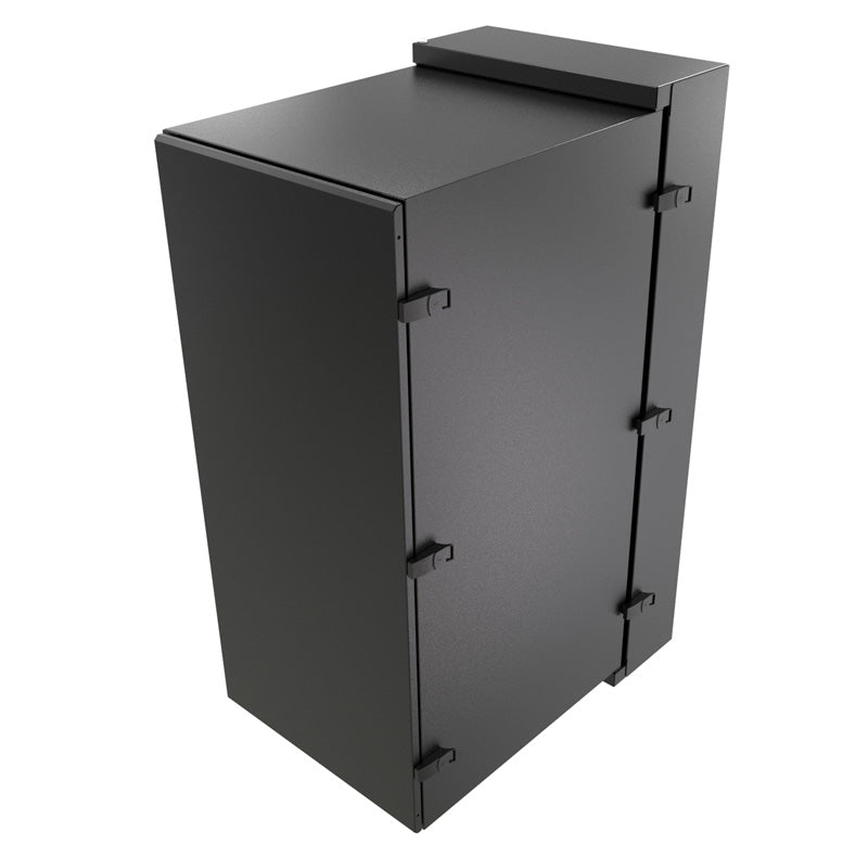 Hammond NWC Series Swing-Out W/Mount Cabinet Solid Door  Black 27U