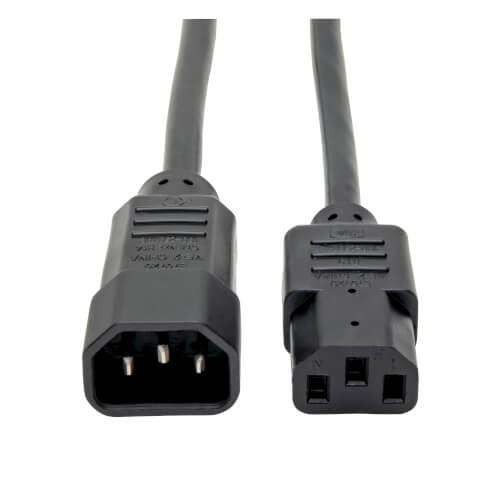 Tripp Lite Power Cord PDU C13 to C14 - 10A/250V 18AWG  3ft Black