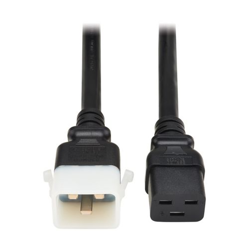 Tripp Lite PDU Power Cords, C19 to P-Lock C20 20A, 250V, 12 AWG, 6ft Black 6pk