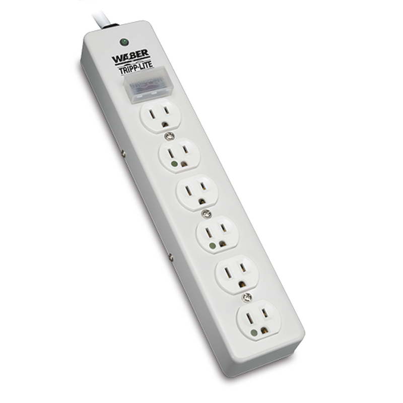 Tripp Lite Hospital Grade Surge Protector UL 1363 6x Outlets 6ft Cord