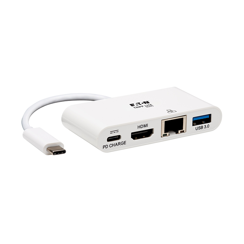 Tripp Lite USB-C Multiport Adapter 4K HDMI USB 3.x(5Gbps) Hub Port 60W PD Charge