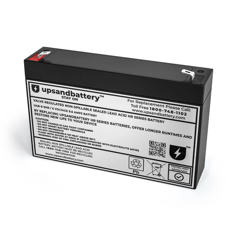 Battery (UPS Rated) - Sealed Lead Acid  6V  9AH