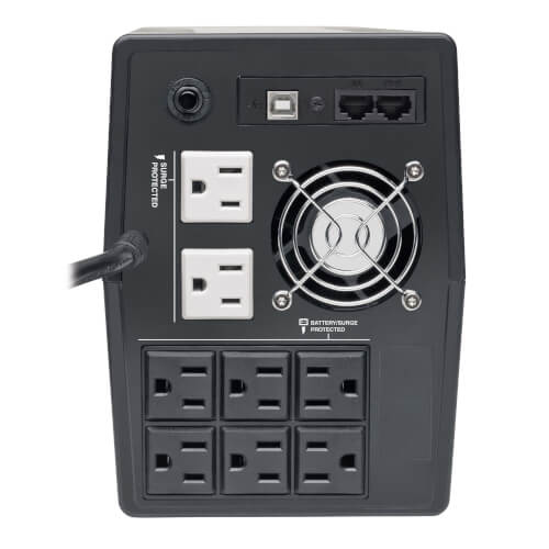 Tripp Lite OMNIVS1000LCD 560W Line-Interactive 8 NEMA 5-15R Outlets, LCD, Tower