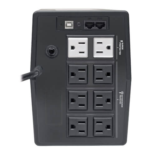 Tripp Lite OMNIVS800LCD 475W Line-Interactive 8 NEMA 5-15R Outlets, LCD, Tower