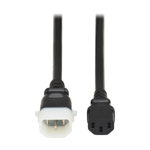 Tripp Lite PDU Power Cord C13 to P-Lock C14 -15A, 250V, 14AWG 6ft Black, 6pk
