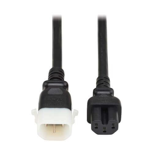 Tripp Lite PDU Power Cords C15 to P-Lock C14 - 15A, 250V, 14 AWG 6ft Black, 6pk
