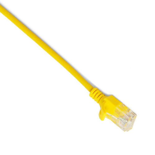 Primewired Patch Cord, ultra-thin, Cat6A, UTP, 10Gb, awg#28, Yellow, 15ft