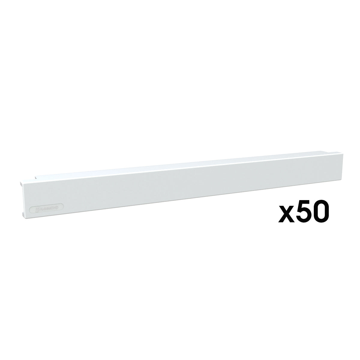 Hammond PBPP Series Plastic Rack Panel - Snap in 1U White 50PK