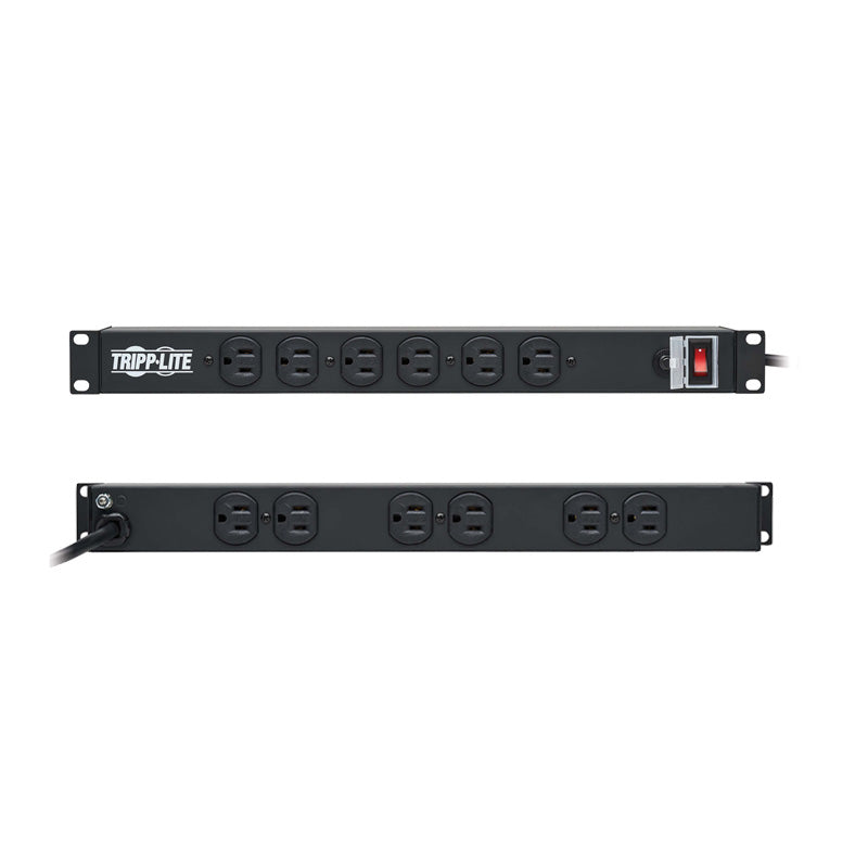 Tripp Lite Power Strip 20A 5-20P, 12 outlets 1U Rack Mount 15ft cord