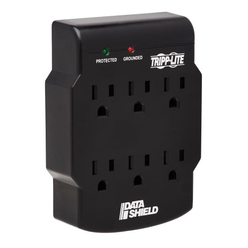 Tripp Lite Protect It!  6-Outlet Joules  750 Direct Plug-In Black