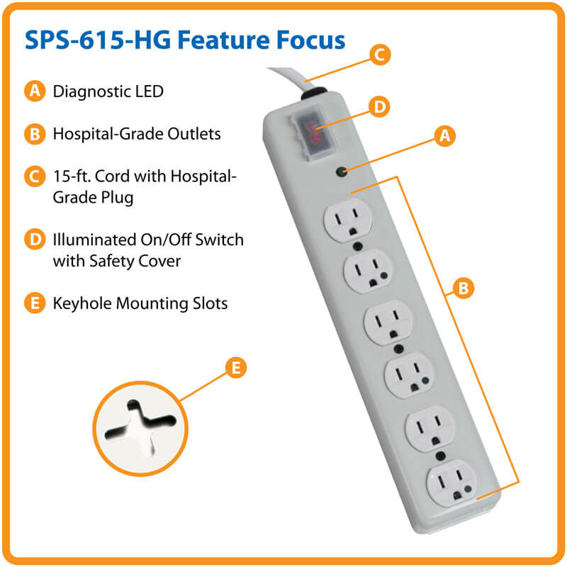 Tripp lite Hospital-Grade Surge Protector