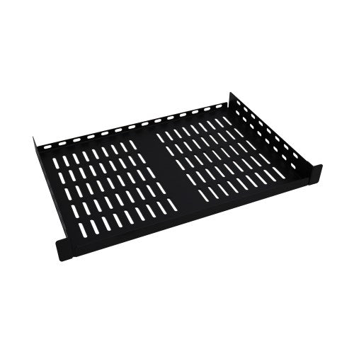 Tripp Lite SmartRack Shelf 2 Post Vented Fixed 1U 12in depth 30lb Toolless Mount