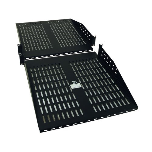 Tripp Lite SmartRack Shelf 2 Post Vented Fixed 2U 36" depth 60lbs Double-sided
