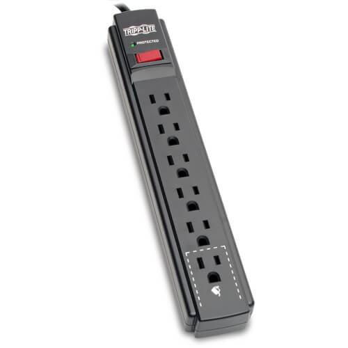 Tripp Lite Protect It!  6-Outlet  790Joules 15ft Cord Black Housing