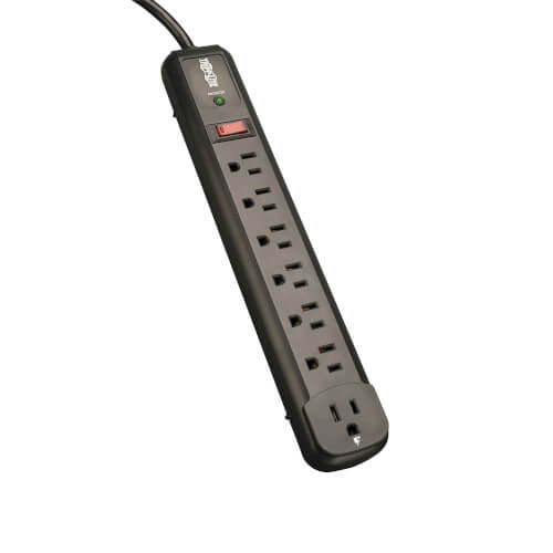 Tripp Lite Protect It!  7-Outlet Joules 1080 4ft Cord 6 Right-Angle Outlets