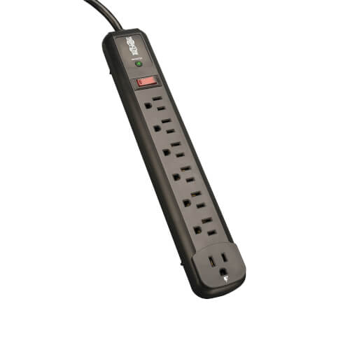 Tripp Lite Protect It!  7-Outlet 1080Joules 4ft Cord 6 Right-Angle Outlets
