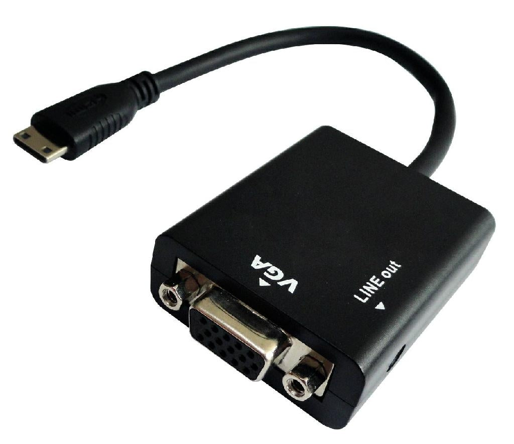 ESS, HDMI Cable Adapter - HDMI Mini (m)  - VGA=Audio 15cm