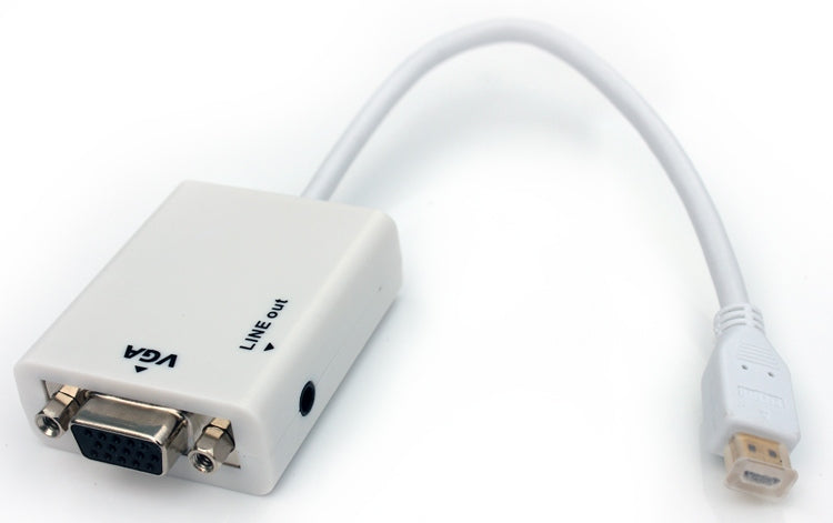 ESS, HDMI Cable Adapter - HDMI Micro (m)  - VGA=Audio 15cm