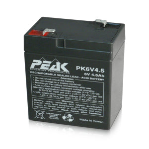 Battery (UPS Rated) - Sealed Lead Acid  6 Volt 4.5AH