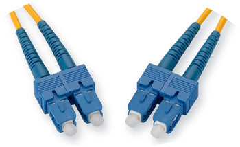 SC-to-SC Singlemode Optical Fiber Patch Cord, UPC, Duplex,  2 Meter