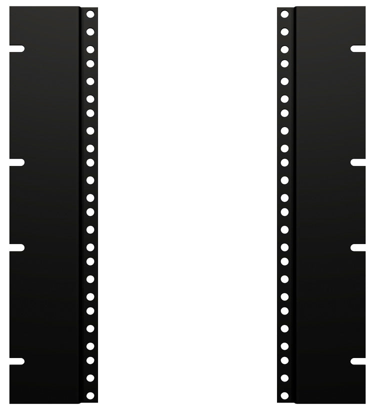 Hammond, PBAS Series, Rack Rail Reducer 24" to 19" -2U Black