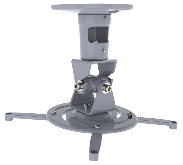 Amer Mounts Universal Projector Ceiling Mount  - Silver 9X7.5X4.5