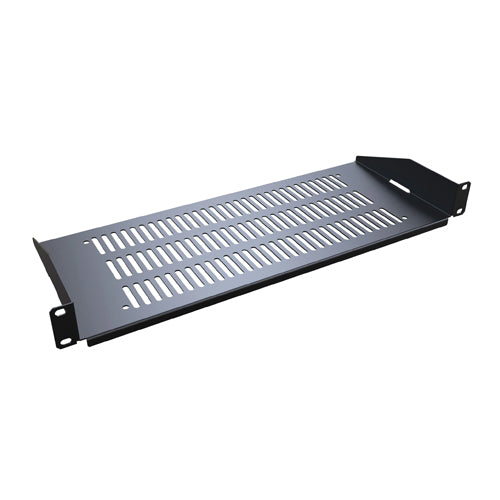 Hammond RAS Series Vented Rack Shelf 1U  7"depth- Lip Down (Front & Back)