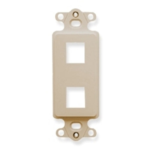 Signamax 1-Port Decora Style Keystone Adapter, Light Ivory