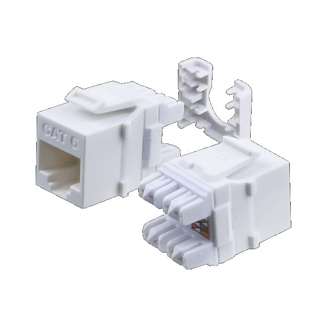 Wavenet Keystone Jack, CAT6, HD Series, UTP, 110-Type, 8P8C, T568A/B, White