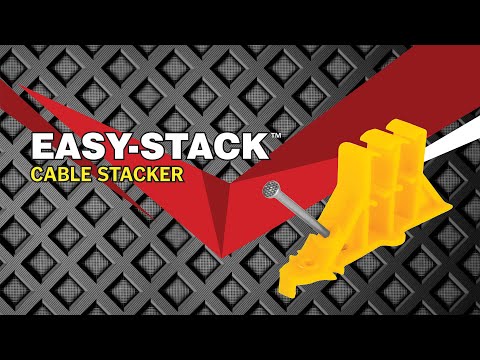 NSI, EasyStack Multi Cable Stacker Yellow, 25pcs