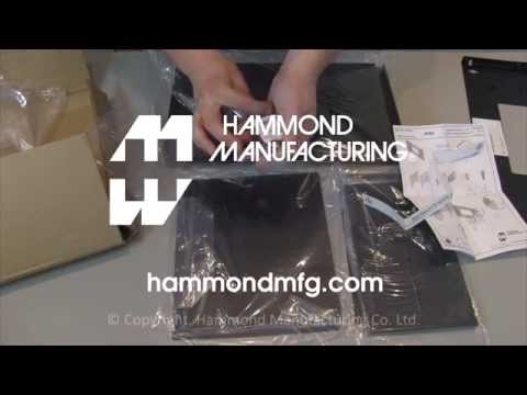 Hammond APBS Series, Adjustable Wall Mount Rack with Shelf  4U