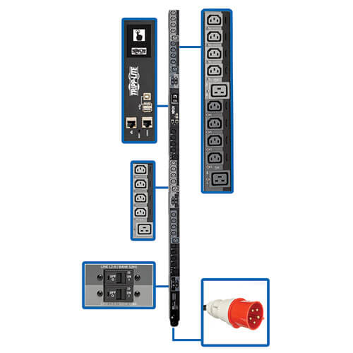 Tripp Lite PDU Switched (3P) 23kW 220-240V 32A 309 Red 6' /(30) 70.8"