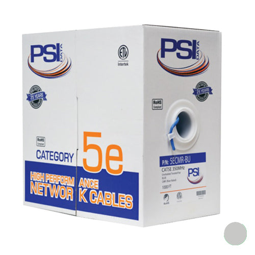 Cat5e, FT4/CMR, Riser, 350MHz, 1000ft, Grey