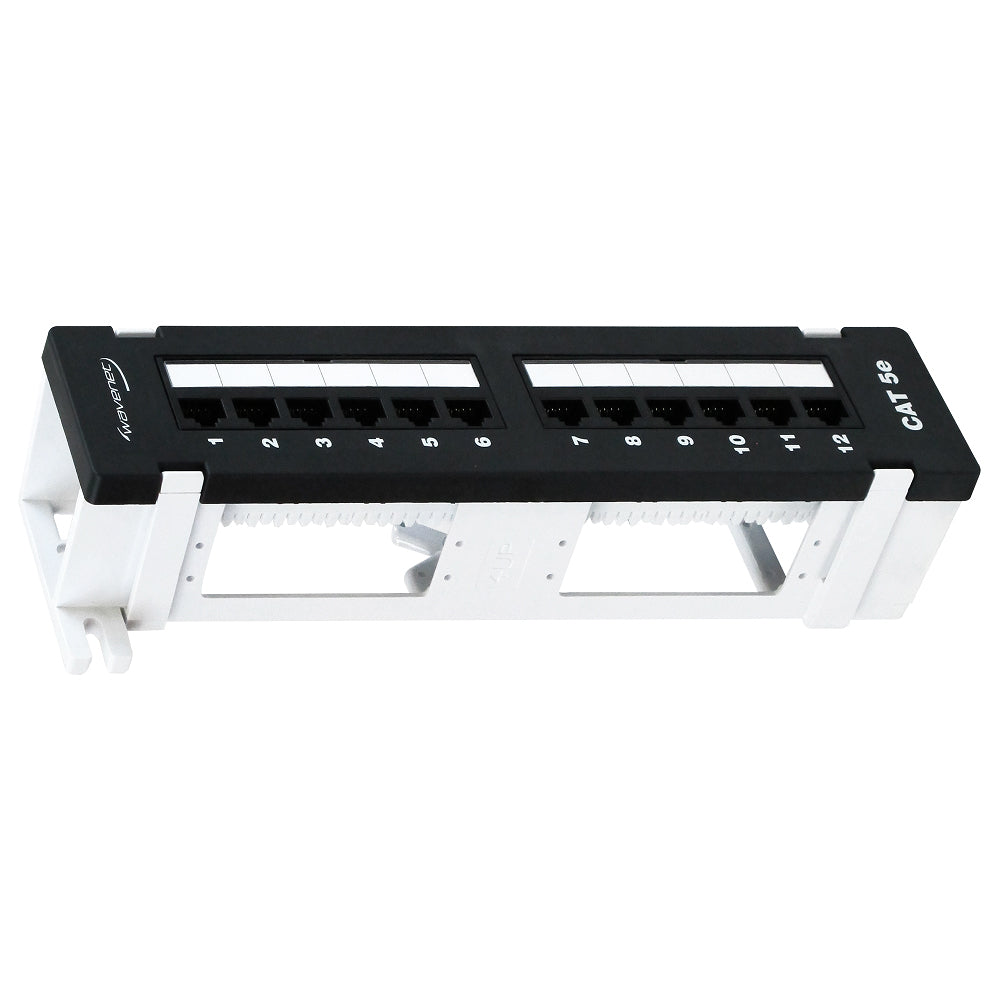 Wavenet Patch Panel C5E, 110-Type, 12-Port, Wall Mount, T568A/B